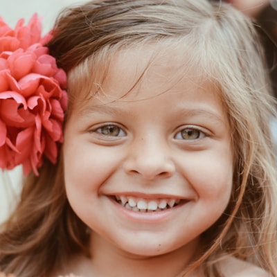 Kids party hair styling