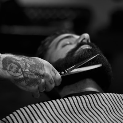 Professional beard grooming for men